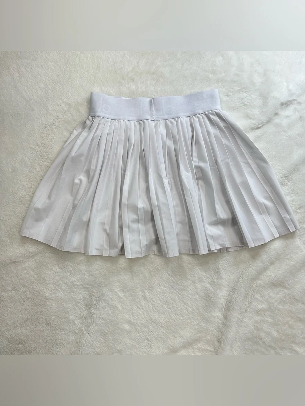 Alo Yoga Aces Tennis Skirt - White XXS